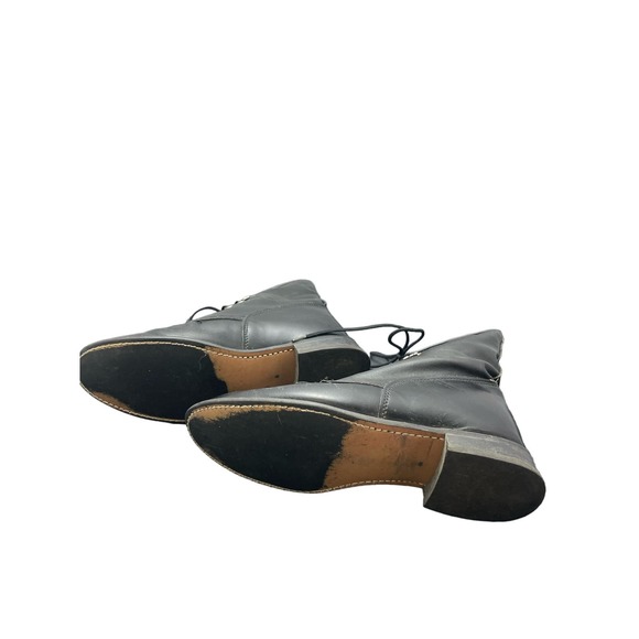 Black Western Lace Up Boots with Fringe Size 8 - Picture 8 of 9